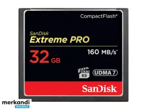 Sandisk CF 32GB EXTREME Pro 160MB/s vähittäismyynti SDCFXPS-032G-X46