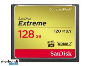 SanDisk CF Extreme 128 Go Extreme 120 Mo / s 85 Mo d'écriture au détail SDCFXSB-128G-G46