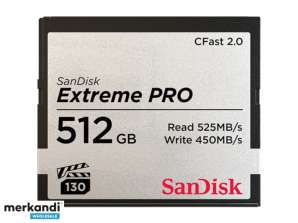 Sandisk CFAST 512 GB 2.0 ESTREMO Pro 525 MB / s SDCFSP-512G-G46D