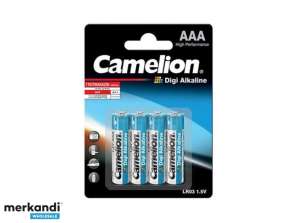 Batterij Camelion Digi Alkaline LR03 Micro AAA (4 St.)