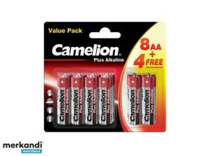 Camelion Plus Alkaline LR6 Mignon AA-batterij (8 St. + 4 gratis)