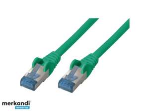 Patch cable CAT6a RJ45 S/FTP 0 5m green 75711 0.5G