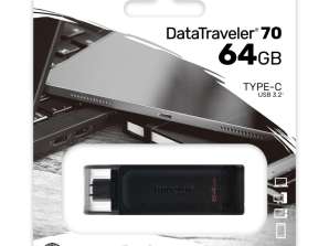 Kingston DataTraveler 70 64 GB-os USB FlashDrive 3.0 DT70 / 64 GB