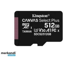 Kingston Canvas Select Plus micSDXC 512GB UHS I SDCS2/512GBSP