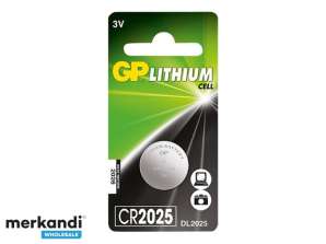 Batterie GP Lithium Knopfzellen CR2025  1 St  0602025C4