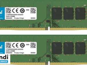 Crucial DDR4 8 Go: 2 x 4 Go DIMM 288 broches CT2K4G4DFS8266