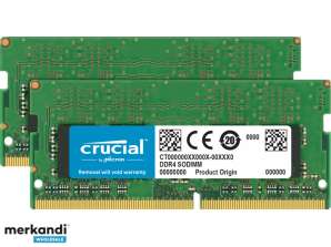 Crucial DDR4 16GB: 2x8GB SO DIMM 260 PIN CT2K8G4S266M