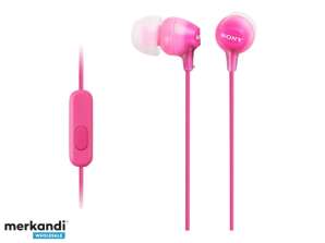 Fones de ouvido Sony MDR-EX15APPI com microfone rosa MDREX15APPI.CE7