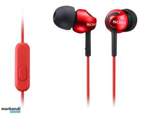 Sony MDR EX110APR Earphones with microfone Rot MDREX110APR.CE7