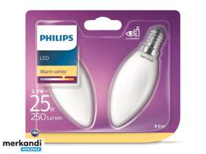 Philips LED Теплый белый E14 2,2W=25W 250 люмен (2 шт.)