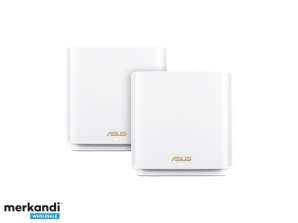 WL-Router ASUS ZenWiFi AX (XT8) AX6600 2er Set Blanco 90IG0590-MO3G40