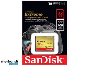 SanDisk CompactFlash kaart Extreme 32GB SDCFXSB-032G-G46