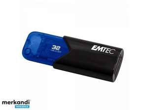 USB FlashDrive 32GB EMTEC B110 Klik let (blå) USB 3.2 (20MB / s)