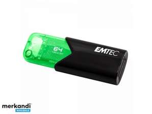 USB FlashDrive 64GB EMTEC B110 Click Easy (vihreä) USB 3.2 (20MB/s)
