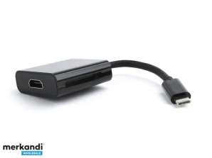 Adaptér CableXpert USB-C na HDMI čierny A-CM-HDMIF-01