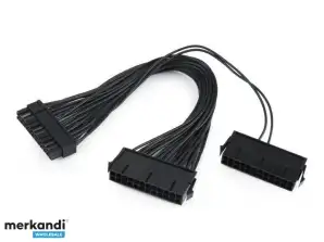CableXpert Double câble d’extension PC interne 24 broches 0.3m CC-PSU24-01