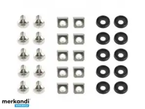 Gembird 19inch rack mounting set (bolt,a nut, washer), 10 pcs set 19A-FSET-01