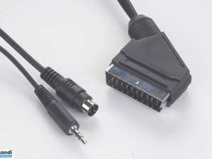 CableXpert SCART pistik S-Video+audio 10-meetrise kaabliga CCV-4444-10M
