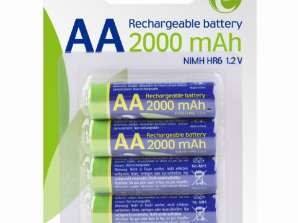 EnerGenie batteri AA øyeblikkelig 2000mAh 4 Pack EG-BA-AA20R4-01