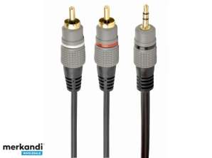CableXpert 3,5 mm stereokontakt till 2 RCA-kontakter 5m Kabel CCA-352-5M
