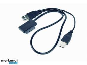 CableXpert Externer USB auf SATA Adapter für Slim SATA SSD   A USATA 01