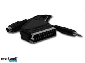 CableXpert SCART-kontakt till S-Video + ljud 5 meter kabel - CCV-4444-5M
