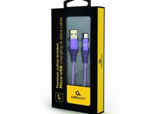CableXpert Micro-USB Cable 1m CC-USB2B-AMmBM-1M-PW