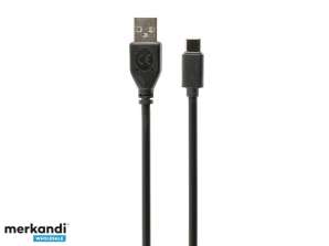 CableXpert USB 2.0 AM auf Type C Kabel  AM/CM  1 m CCP USB2 AMCM 1M