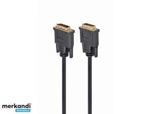 CableXpert DVI videokabel dual link 10ft kabel svart CC-DVI2-BK-10