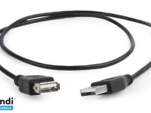 Cable de extensión CableXpert USB 2.0 0,75 m CC-USB2-AMAF-75CM/300-BK
