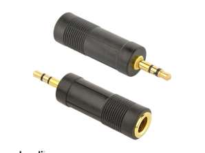 Spina adattatore audio CableXpert da 6,35 mm a 3,5 mm A-6.35F-3.5M