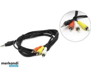 KabloXpert stereo ses kablosu 3,5 mm jak CCA-4P2R-2M