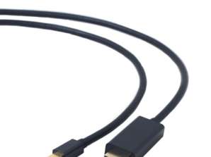 KabloXpert Mini DisplayPort-HDMI Adaptör Kablosu 1,8 m CC-mDP-HDMI-6