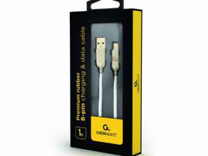 CableXpert 8-pin charging cable 1 m white CC-USB2R-AMLM-1M-W