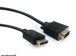 Cable adaptador CableXpert DisplayPort-VGA 1.8m negro CCP-DPM-VGAM-6