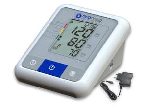 Oromed elektronische bovenarm bloeddrukmeter ORO-N1 Basic + Voeding