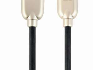 CableXpert Micro-USB įkrovimo laidas 1 m Juoda CC-USB2R-AMmBM-1M