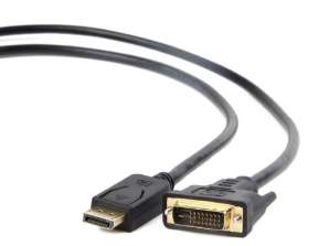 Adaptor CableXpert DisplayPort la DVI CC-DPM-DVIM-3M