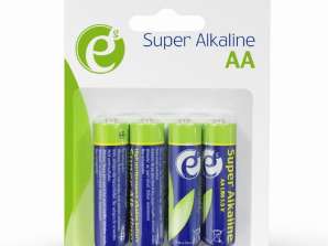Alkalické baterie EnerGenie AA 4-pack EG-BA-AA4-01