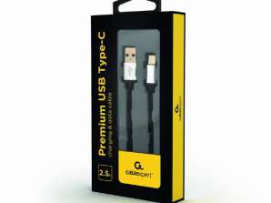 CableXpert USB 2.0 AM to Type-C cable (AM/CM) 2.5 m CCP-USB2-AMCM-2.5M