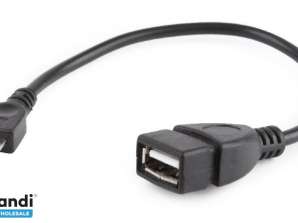CableXpert USB OTG AF līdz Micro BM adaptera kabelis 0,15 m A-OTG-AFBM-03