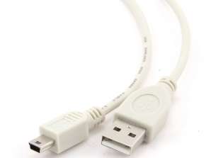 CableXpert mini-USB kabel 0,9m CC-USB2-AM5P-3