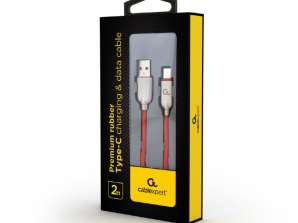 CableXpert Type C USB charging cable 2m red CC USB2R AMCM 2M R