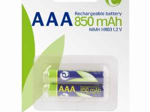 EnerGenie Ni-MH AAA-batteri 850 mAh pakke med 2 EG-BA-AAA8R-01