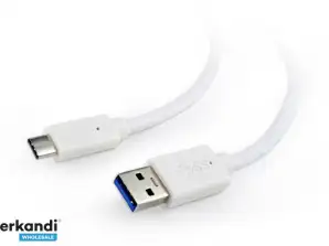 KabelXpert USB 3.0 naar Type-C Kabel (AM/CM) 0.1m CCP-USB3-AMCM-W-0.1M