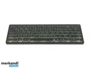 Gembird Kabellose Slimline Tastatur mit Bluetooth KB BTRGB 01 DE