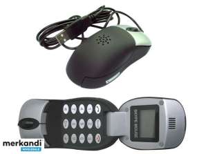 Gembird optisk mus med VoIP-telefonifunksjon og LCD-skjerm SKY-M1