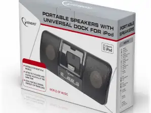 Gembird Speaker met Universal Dock voor iPod iPhone 3/4/5/6 SPK321i