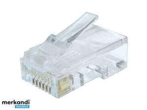 Modular Plug 8P8C for Solid LAN Cable 100 Pack LC-8P8C-002/100
