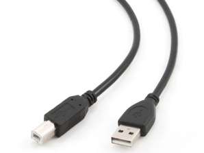 CableXpert USB 2.0 AM-stik og BM-stik 3m CCP-USB2-AMBM-10